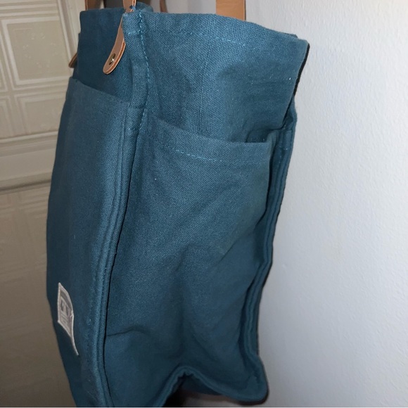 FEED Projects Canvas Market Tote Sea Blue. Excellent condition - Picture 5 of 8